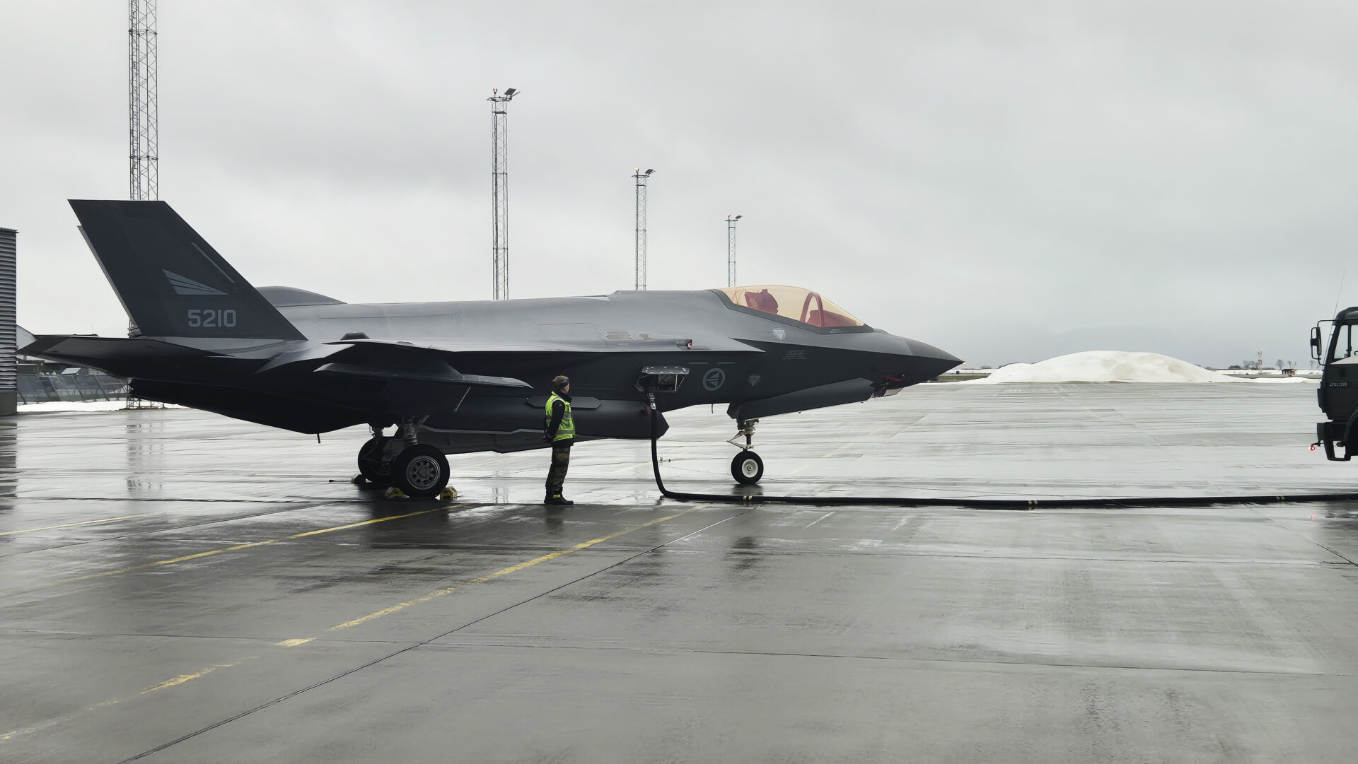 F-35 tanker bærekraftig drivstoff på Ølandet